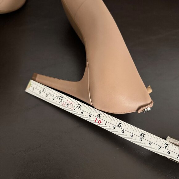 Michael Kors Dorothy flex pump Womens khaki Pointed Toe Leather Heels Size 9M - Picture 3 of 11